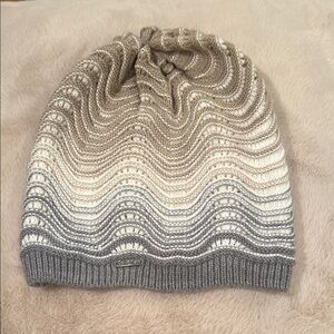 Calvin Klein Neutral Knit Beanie